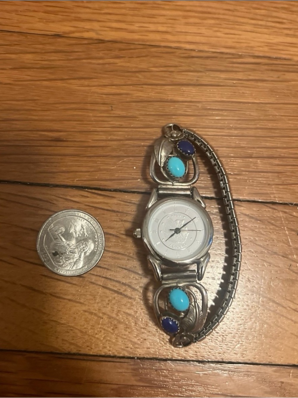 Navajo Sterling Silver Watch - Picture 7 of 7